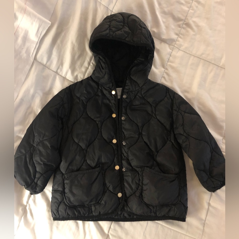 Zara quilted oversized jacket 3T
